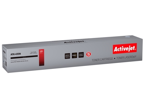 Activejet Tonerpatron Atk-435N (Kyocera Erstatning Tk-435 Supreme 15000 Sider Sort), 15000 Sider, Sort, 1 Stk