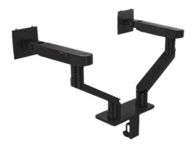Dell Dual Monitor Arm - Mda20 - Monteringssæt - Justerbar Arm - For 2 Lcd Displays - Sort - Skærmstørrelse: 19"-27" - Monteringsgrænseflade: 100 X 10