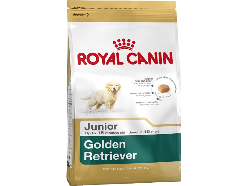 Royal Canin Golden Retriever Junior, Hundehvalp, Golden Retriever, Maxi (26 - 44 Kg), Fjerkræ, 12 Kg