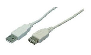 Logilink 3M Usb 2.0, 3 M, Usb A, Usb A, Usb 2.0, Männlich/Weiblich, Grau
