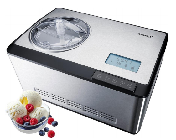 Steba IC 180, 2 l, 60 min, LCD, Silver, 425 mm, 285 mm | Köksapparater - Juice, is och vatten - Ismaskiner | GameStuff