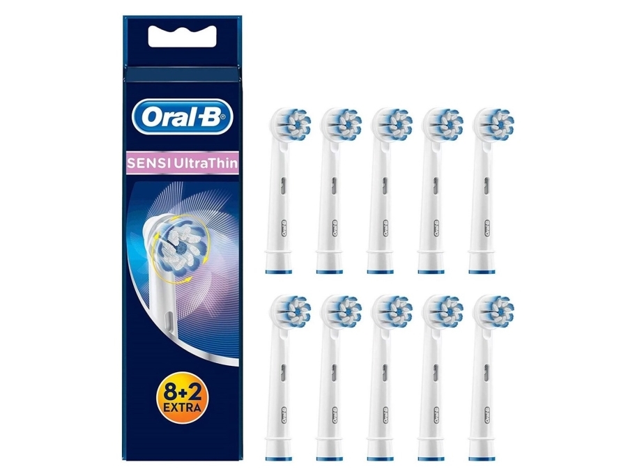 Oral-B Sensi Ultrathin Eb6082, 10 Stk, Hvid, 3 Måned(Er), Tyskland, Genius, Triumph, Smartseries, Pro, Vitality (Except For Vitality Sonic), Blister-