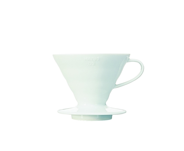 Hario V60, Dripper, Hvit, Keramisk, 1 stykker