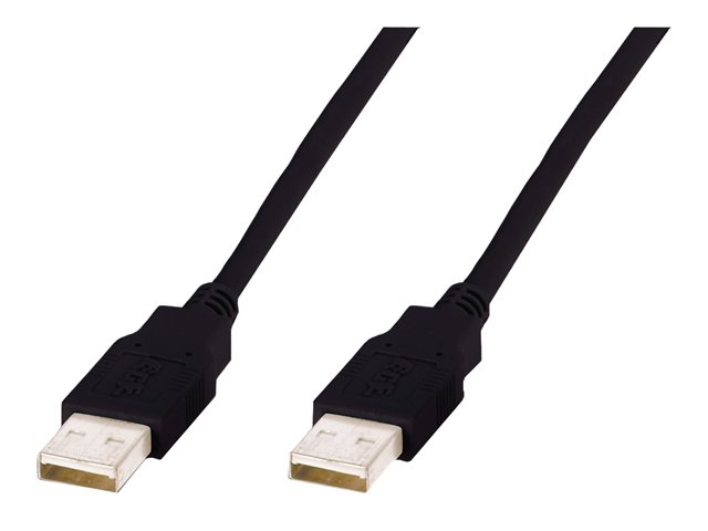 Digitus Usb-A Anschlusskabel, 1,8M, 1,8 M, Usb A, Usb A, Usb 2.0, Männlich/Männlich, Schwarz