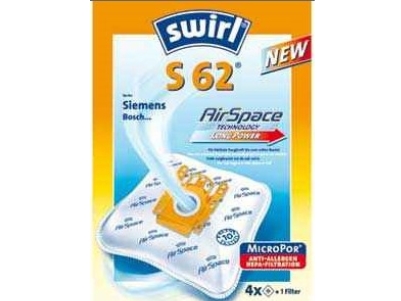 Swirl S 62 - Staubbeutel - Weiß - 4 Stück(E)