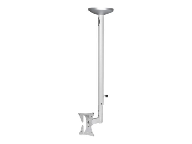 Neomounts Fpma-C050silver Monitor-/Tv-Deckenhalterung 10-30" - H 60-85 Cm, 50 X 50 Mm, 100 X 100 Mm, 0 - 40°, 0 - 180°, Stahl, Silber