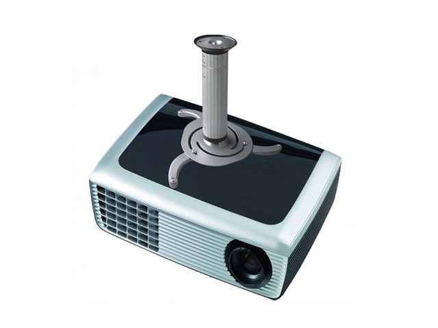 Neomounts Beamer-C80 Beamer Deckenhalterung - H 13-20 Cm - Volle Bewegung, Zimmerdecke, 15 Kg, Silber, Stahl, Manuell, 130 - 200 Mm