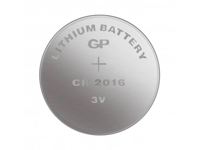 GP Batteries Lithium Cell CR2016, Engångsbatteri, CR2016, Litium, 3 V, 1 styck, Rostfritt stål | EL Artiklar - Batteri - Knappcell batteri | GameStuff