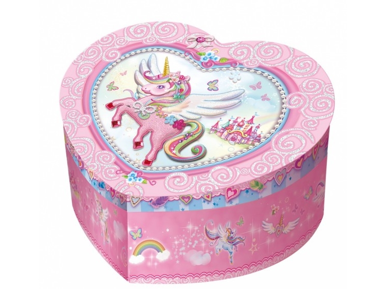 Pulio Pecoware Herzförmige Einhorn Spieluhr