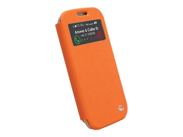Krusell Malmö FlipCover View - Skydd för mobiltelefon - orange - för Samsung Galaxy S4 | Tele & GPS - Mobil tillbehör - Skydd & Väskor | GameStuff