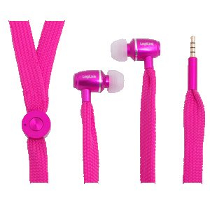 Logilink Hs0026, Ledningsført, 20 - 20000 Hz, Opkald/Musik, Headset, Lyserød