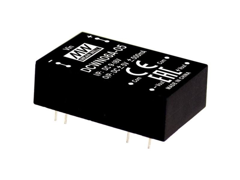 MEAN WELL DCWN06C-12, 20,3 mm, 31,8 mm, 10,2 mm, 12,5 g, 6 W, 36-72 V