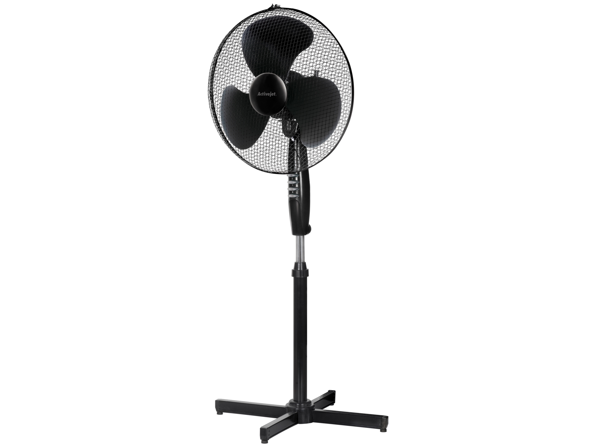 Activejet Regular WSR-40C, Husholdning ventilator, Sort, Sølv, Gulv, Metal, Plast, 43 cm, 80°