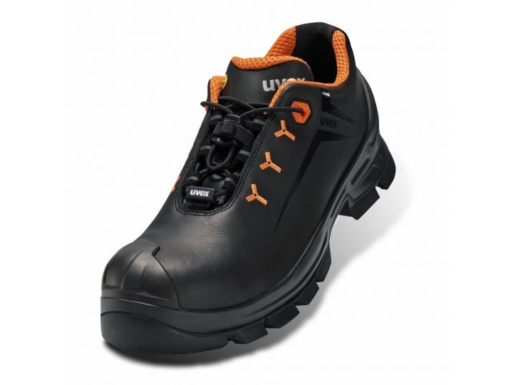 Uvex 85362, Unisex, Voksen, Vernesandaler, Sort, Rød, ESD, P, S1, SRC, Hekte og malje