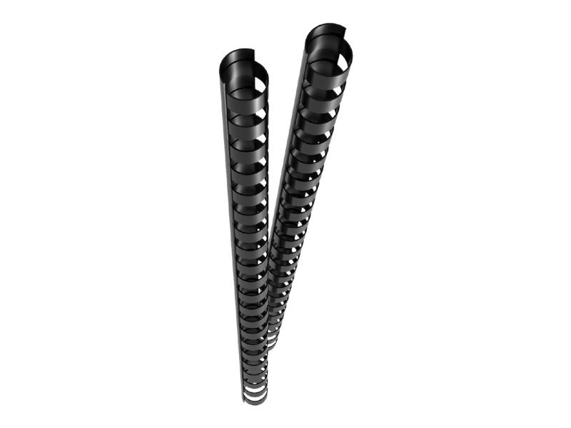 Genie 12371, Bindende Kam, Sort, 65 Ark, Plast, 1 Cm, 25 Stk