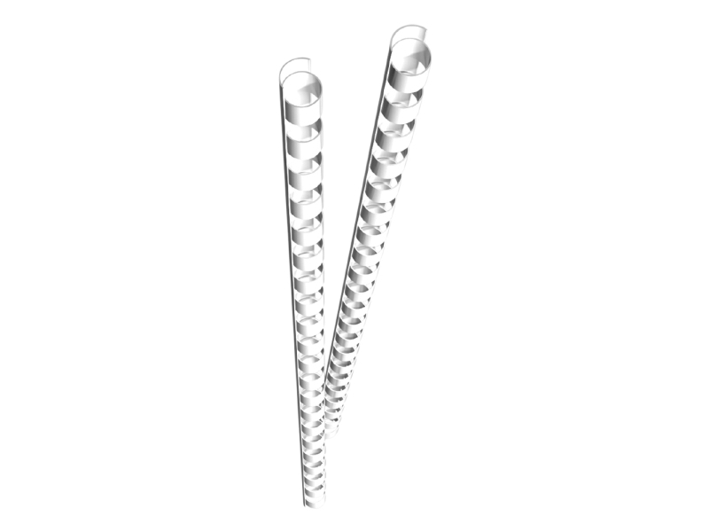 Genie 12375, Binderücken, Weiß, 25 Blätter, Kunststoff, 6 Mm, 60 Mm