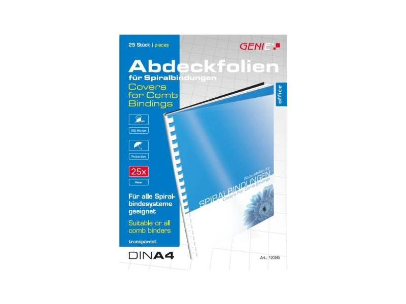 Genie 12385, A4, Transparent, 215 Mm, 3,75 Mm, 295 Mm, 301 G