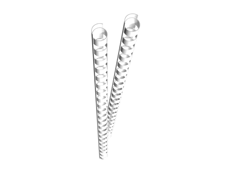 Genie 12377, Binderücken, Weiß, 45 Blätter, Kunststoff, 8 Mm, 80 Mm