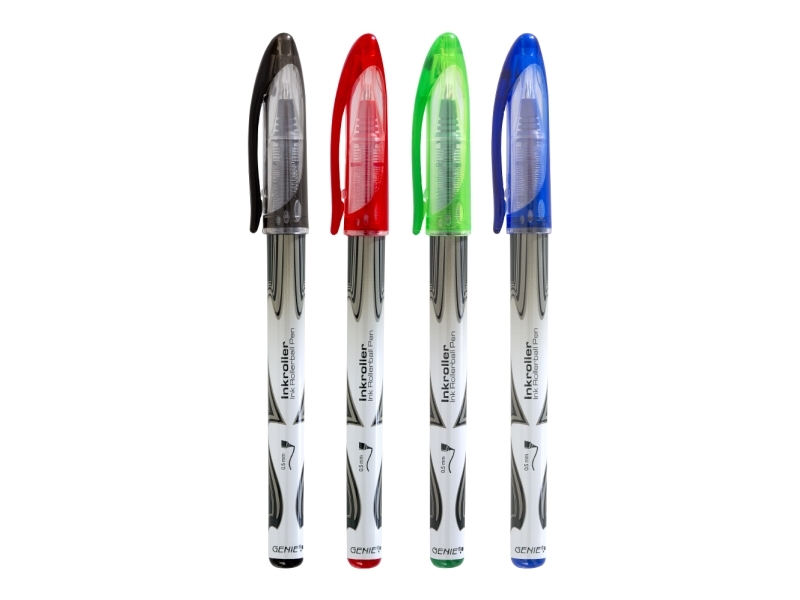 Genie 40018, Stick Pen, Mehrfarbig, Schwarz, Blau, Grün, Rot, Acrylnitril-Butadien-Styrol (Abs), 0,7 Mm, Beidhändig