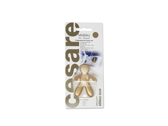 Mr&Ampmrs Fragrance "Mr&Ampmrs Cesare" Automobilių Oro Gaiviklis Jcesbs18nv00 "Scent For Car", "Noble Oud", Auksinis