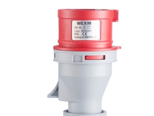 E-line stikprop CEE rød - 400V/16A, 5 pol. 6h, IP44 | EL Artiklar - Cee & multipolär - Cee material | GameStuff