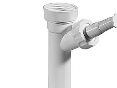 Purus Vaskemaskinetilslutning - 1 1/4''Xø32, 1'' M/Nippel, H 45/110 Mm