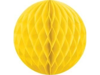 Gelbe Seidenpapierkugel, 10 Cm