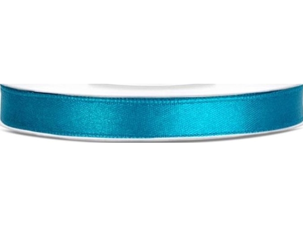 Türkisfarbenes Satinband 6Mm