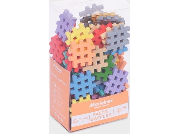 Marioinex Klocki Waffel Mini Pastell 70 Stk. 2+ Marioinex