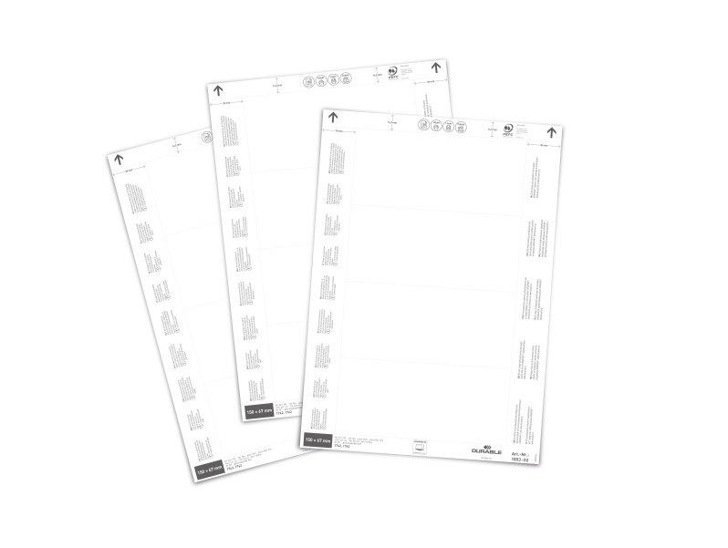 Lagertaschen-Einlegeblatt150 X 67 Mm