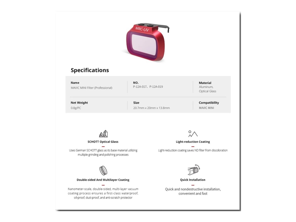 PGYTECH UV (Professional) - Filter - UV | Radiostyrd - Drönare - Tillbehör | GameStuff