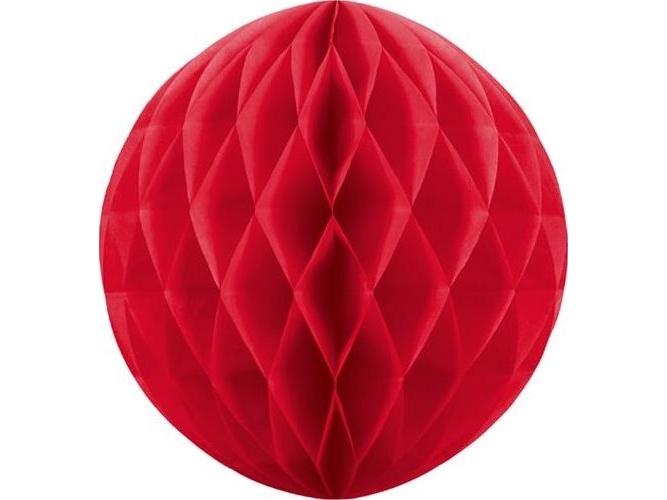 Roter Seidenpapierball, 40 Cm