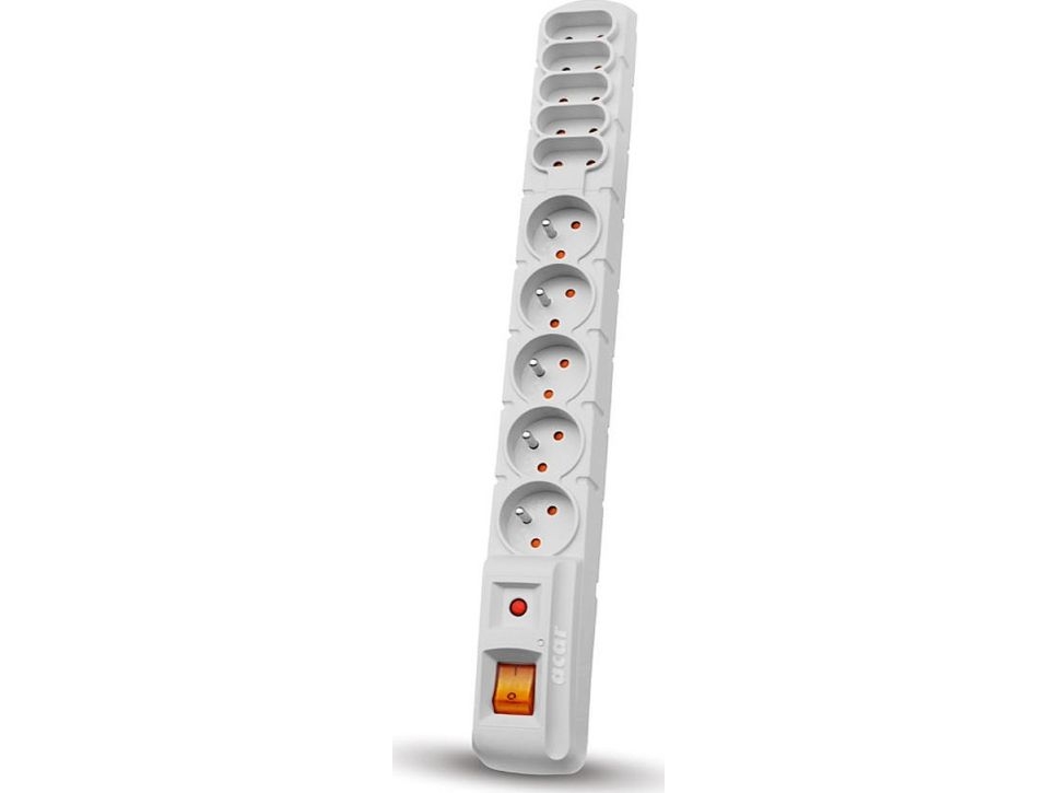 Acar Überspannungsleiste S10 10 Steckdosen 5 M Grau (W0133)