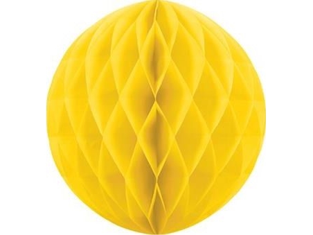 Gelbe Seidenpapierkugel, 20 Cm
