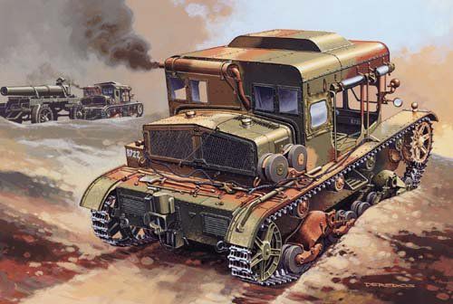 Plastikmodell C7p Artillerie-Zugmaschine