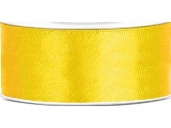 Gelbes Satinband 25Mm