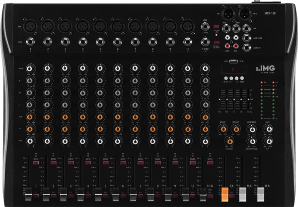 Mxr-120 12-Kanal Audio-Mischpult