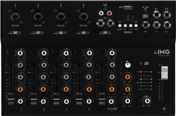 Mxr-6 6-Kanals Analog Lydmixer