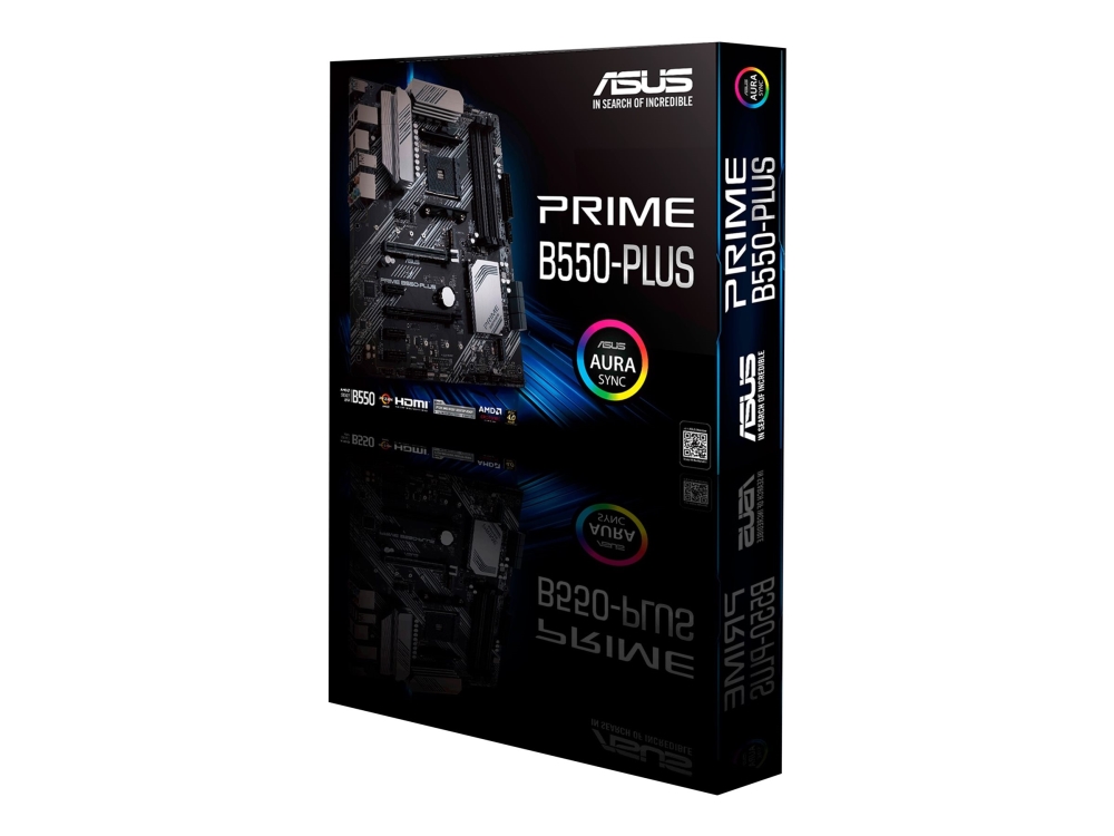 Asus Prime B550-Plus, Amd, Socket Am4, 3Rd Generation Amd Ryzen 3, 3Rd Generation Amd Ryzen 5, 3Rd Generation Amd Ryzen 7, 3Rd..., Ddr4-Sdram, 128