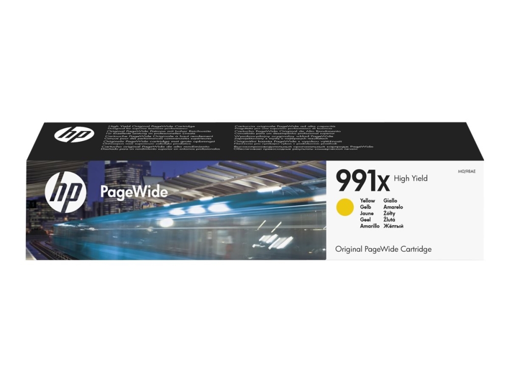 HP 991X - 182 ml - Højtydende - gul - original - PageWide - blækpatron - for PageWide Color 755  PageWide Managed P77740, P77760  PageWide Pro 750, 772, 777