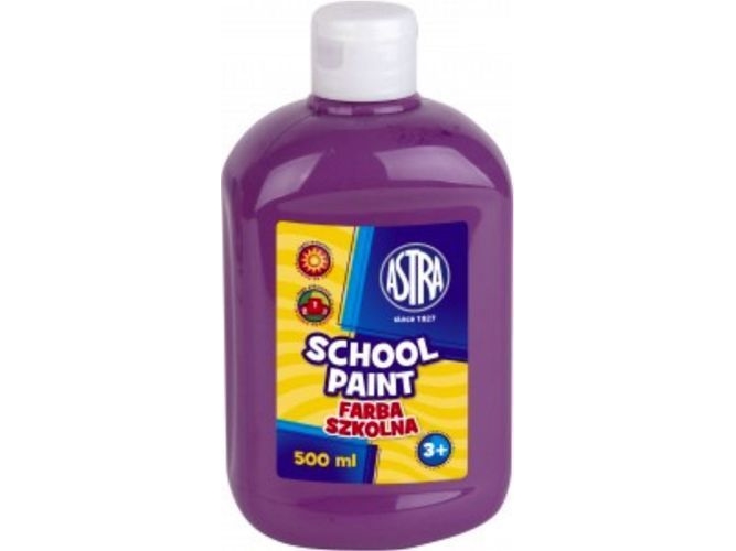 School Paint Bottle 500Ml Plum Astra