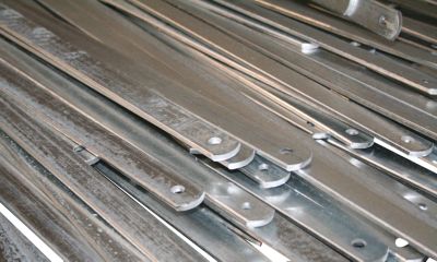 sneskinne 25x5x2000mm - inkl. en sætskrue og møtrik