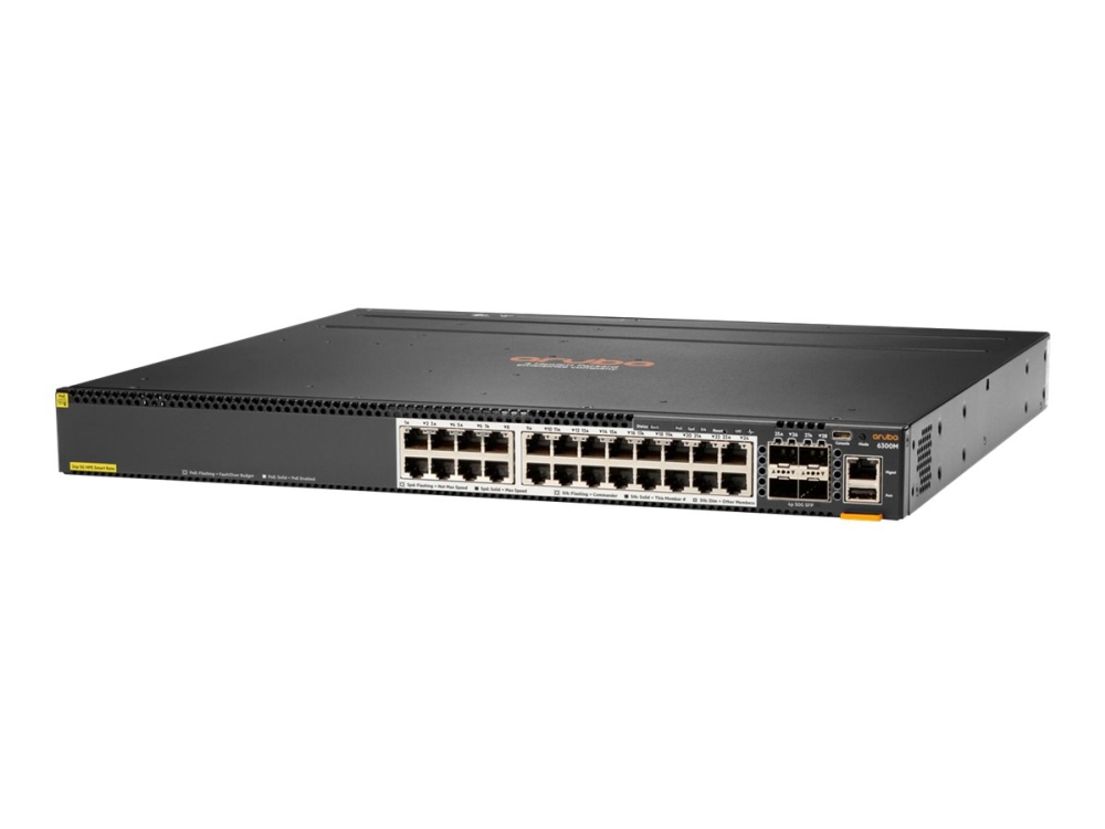 Hpe Aruba 6300m Switch L3 Administreret 24 X 1/2.5/5/10gbase T 4 X 1 Gigabit/10 Gigabit/25 Gigabit/50 Gigabit Sfp56 Uplink/stacking Fro