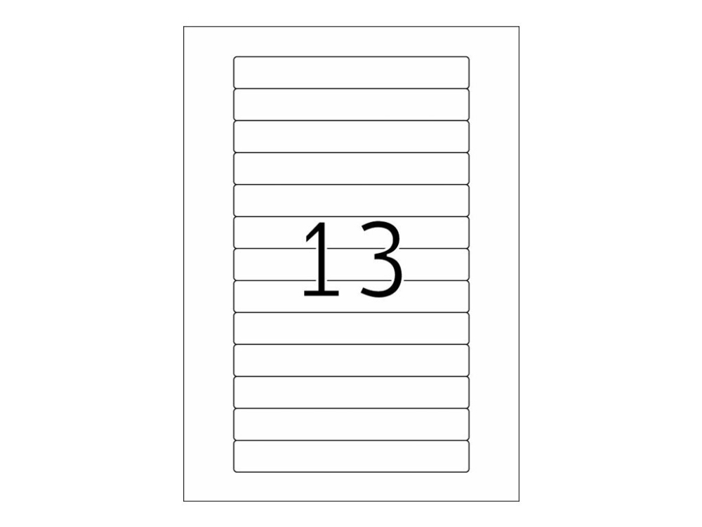 HERMA Special - Papir - mat - permanent selvklæbende - hvid - 147,3 x 20 mm 325 etikette(r) (25 ark x 13) etiketter for videobånd