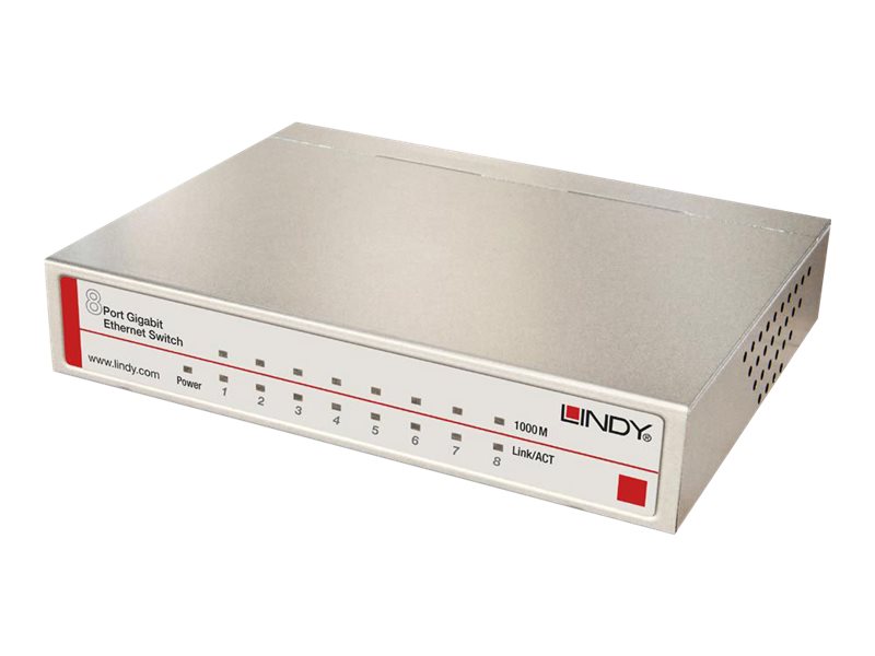 Lindy 25045, Managed, Gigabit Ethernet (10/100/1000), Power Over Ethernet (Poe)