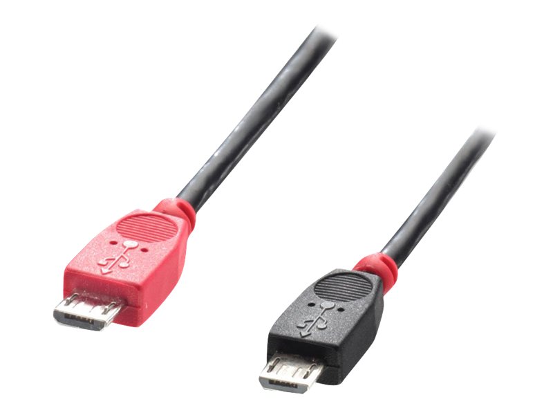 Lindy 31760, 2 M, Micro-Usb B, Micro-Usb B, Usb 2.0, Männlich/Männlich, Schwarz