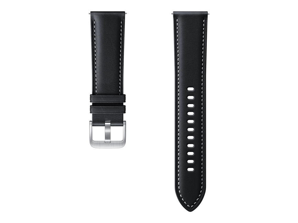 Samsung Stitch Leather Band Et Slr84 Klockram För Smart Klocka Svart För Galaxy Watch 46 Mm Watch 3 45 Mm