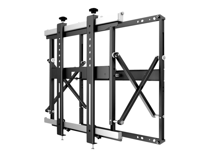 Multibrackets M Public Video Wall Mount Push Slim - Halterung - Für Lcd-Display - Eisen - Schwarz - Bildschirmgröße: 40"-55" - Montagefläche: Bis Zu
