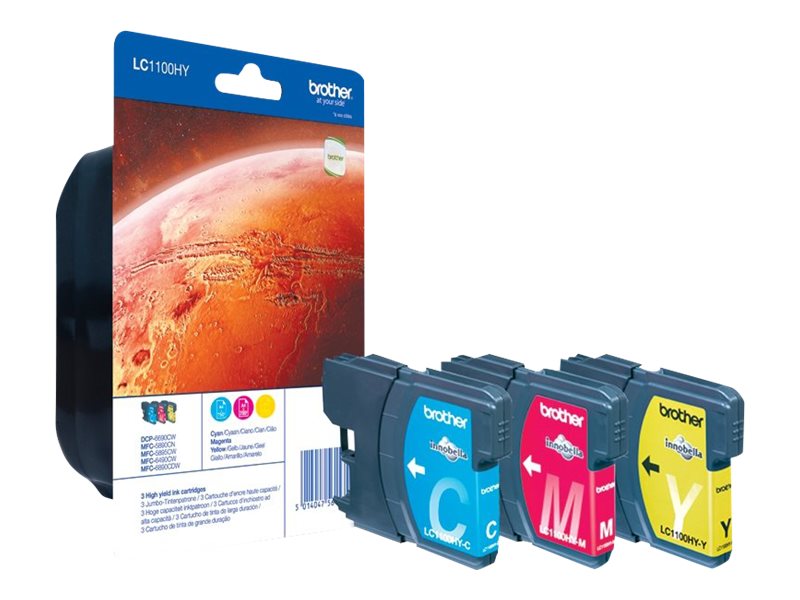 Brother Lc1100hyrbwbp, 750 Seiten, 3 Stück(E), Multipack