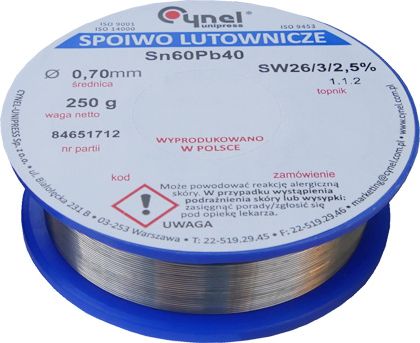 Premium Lux Zinn 1,00Mm 100G Sw26/3/2,5% Lötbinder (Sn60pb40)
